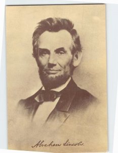 Postcard Abraham Lincoln Portrait by Matthew Brady