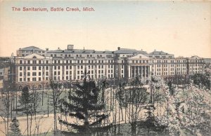 Battle Creek  Michigan The Sanitarium, Color Lithograph Vintage Postcard U12718