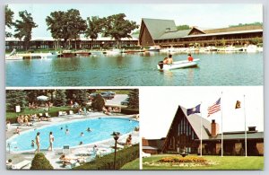 Abbey On Lake  Fontana Geneva Wisconsin WI Guestrooms Indoor Outdoor Postcard