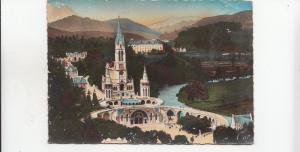 BF19643 lourdes la basilique vue prise du chateau fort france front/back image