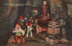 1954 Moonshine Still In Rock City Gardens Lookout Mountain Tennessee Postcard