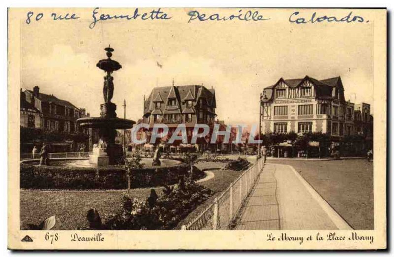 Old Postcard Deauville Morny and the Place Morny