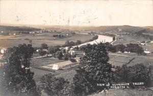 Ohio Postcard MARIETTA Real Photo RPPC 1916 View of MUSKINGUM VALLEY River 2