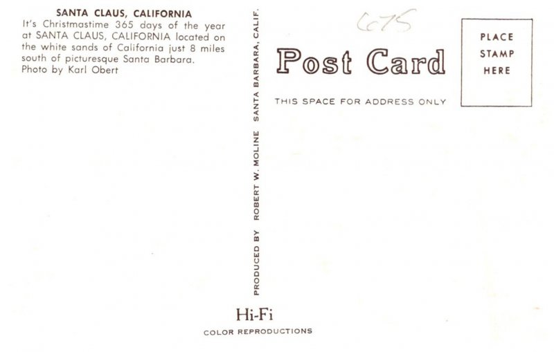 California  Santa Claus  Trading Post