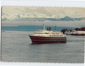 Postcard Alaska Ferry M/V Taku, Petersburg, Alaska