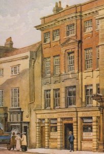 Mansion House Chelmsford Painting Drawing Rare Art Essex Library Postcard