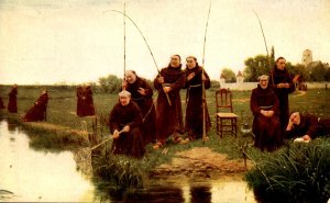 Monks Fishing - Thursday  Artist: W. Dendy Sadler