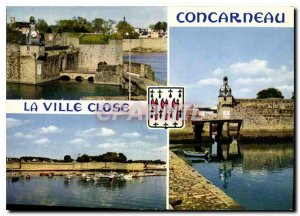 Postcard Modern Concarneau in Brittany Colors The closed city and its ramparts