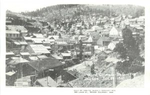 RPPC c1950 Reprint View of Ward CO before Big Fire 1-24-1900, Boulder County