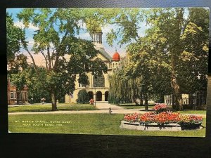 Vintage Postcard 1930-1945 St. Mary's Chapel Notre Dame South Bend IND