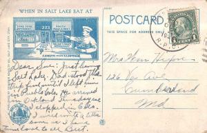 Salt Lake City Utah Rotisserie Inn Restaurant Antique Postcard K70770