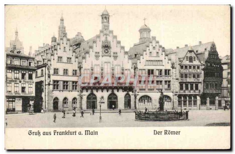 Old Postcard Grub Aus Der Romer Frankfurt A Main