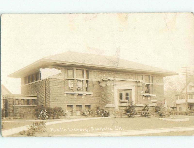 Pre-1930 rppc NICE VIEW Rochelle Illinois IL i9528