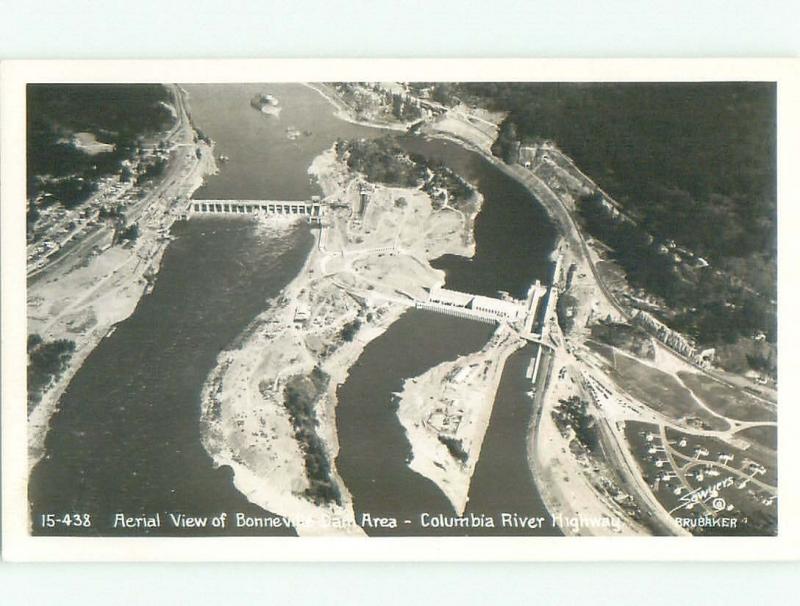 old rppc NICE VIEW Bonneville Dam - Cascade Locks - Near Portland OR i8834