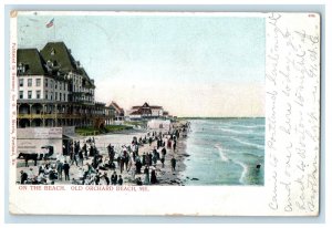 1904 On The Beach, Old Orchard Beach Maine ME Bernardston MA PMC Postcard 