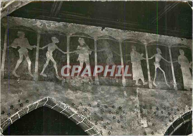 Postcard Modern Plouha (C N) Kermaria Chapel Isquit The Interior Fresco Dance...