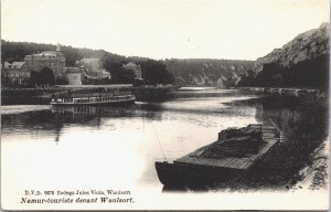 Belgium Waulsort Namur Touriste Devant Waulsort Vintage Postcard 03.20