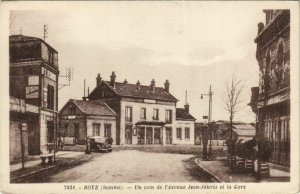 CPA ROYE Avenue Jean Jaures et la Gare (19406)