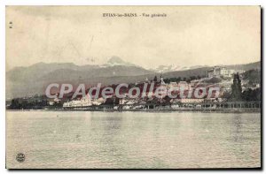 Old Postcard Evian Les Bains Vue Generale