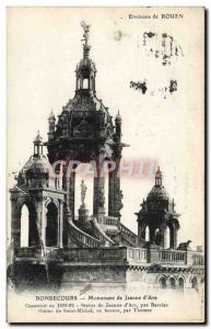 Old Postcard Bonsecours Monument De Jeanne D & # 39Arc