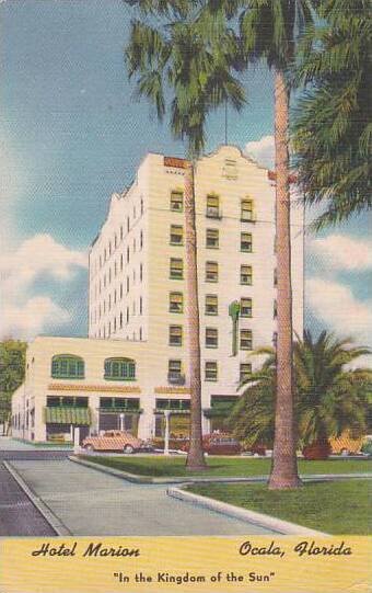 Florida Ocala Hotel Marion 1953