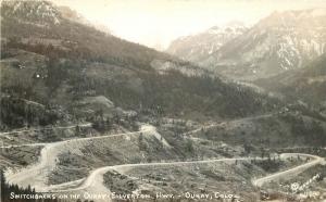 Colorado 1940s Switchbacks Ouray Silverton Highway Sanborn RPPC real photo 5730