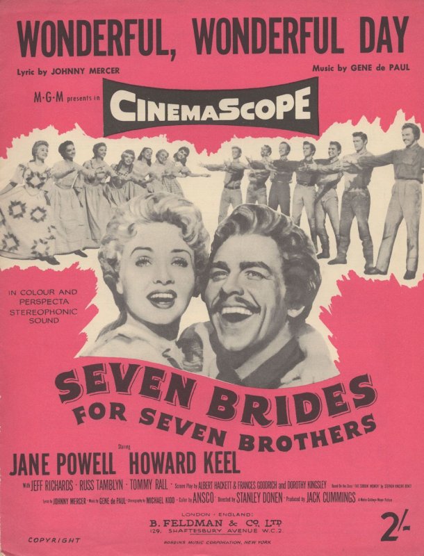 Wonderful Wonderful Day Seven Brides For Seven Brothers Sheet Music