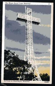 Vintage Canadian  Color Postcard. The Cross, Montreal.