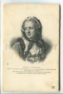 478387 MARIE LECZINSKA Leszczynska Queen of France Vintage postcard Engraving