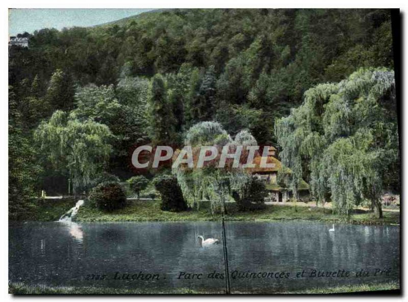 Old Postcard Luchon staggered Park and the Pre Buevette