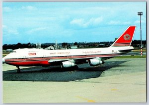 Airplane Postcard Alia Royal Jordanian Airlines Boeing 747-2D3B BO16