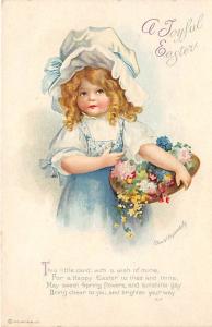 Ellen H Clapsaddle, Easter Greetings Holiday Unused indentation left edge