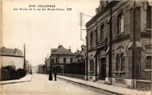 CPA COLOMBES Les Écoles de la rue des Monts Clairs (413465)