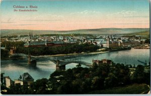 Bridges Postcard Bridge over the Rhine River Koblenz Germany