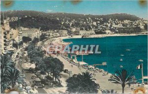 Postcard Modern Nice La Promenade des Anglais Basically Mont Boron