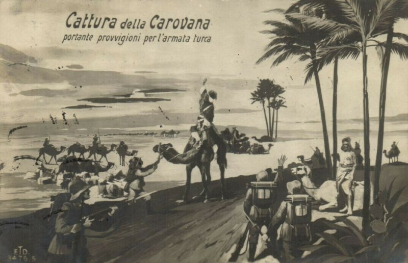 PC LIBYA, CATTURA DELLA CAROVANA, Vintage Postcard (b40066)