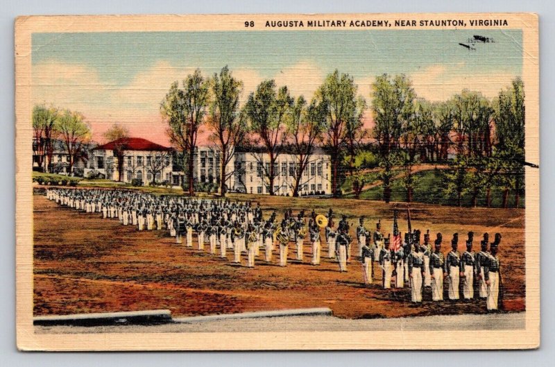 Linen Cadets Formation Augusta Military Academy Near Staunton Virginia P615 