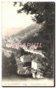 Old Postcard Dauphine Uriage View Du Chateau