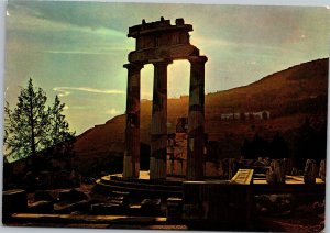 Postcard Greece Delphi Sunset at Marmaria