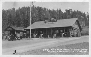 Big Bear Lake, California RPPC Pine Knot Studio Store Depot 1923 Photo Postcard