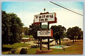 Vintage Arkansas Postcard -  Valley Inn Hotel Motel   Harrison