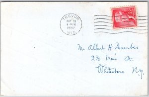 1957 QSL Radio Card Code K9COA Wisconsin Amateur Radio Station Posted Postcard
