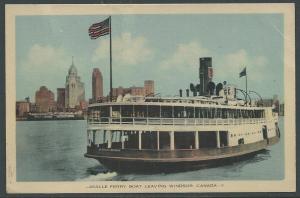 Lasalle Ferry Boat Leaving Windsor Canada | Ship