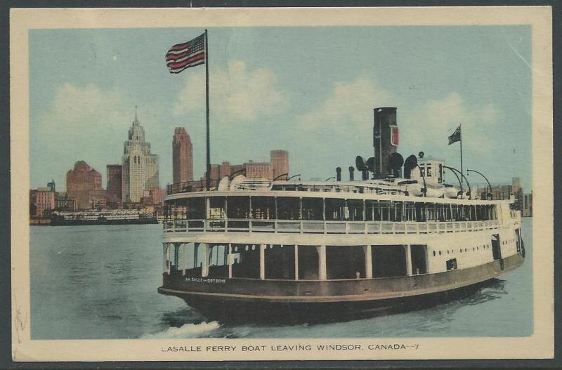 Lasalle Ferry Boat Leaving Windsor Canada | Ship