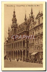 Old Postcard Brussels Grand Place, King's House