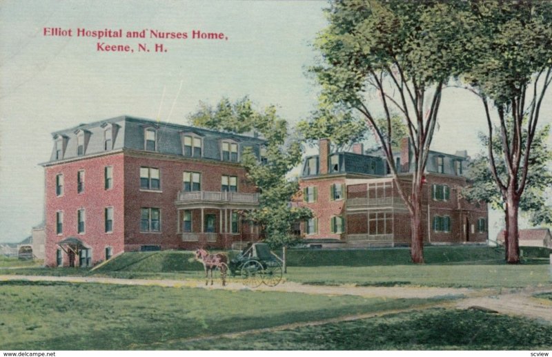 KEENE, New Hampshire, 1900-10s; Elliot Hospital and Nurses Home