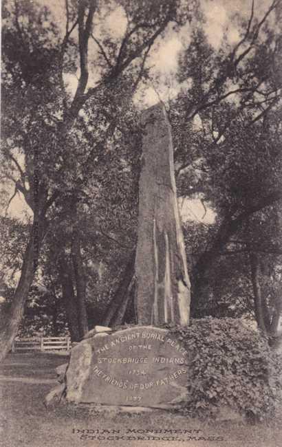 Indian Monument - Ancient Burial Ground - Stockbridge MA, Massachusetts