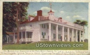 Washingtons Mansion West Front - Mount Vernon, Virginia