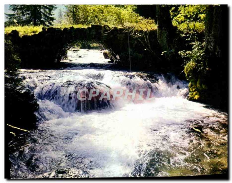 Modern Postcard The French Alps Pure and clear is & # 39eau Torrent