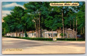 Roadside~Tallahassee FL~Tallahassee Motor Hotel~Lodging Guide On Bk~Vtg Linen PC